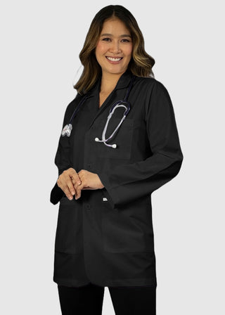 HeedFit Unisex 31 Inches Three Pocket White Consultation Coat