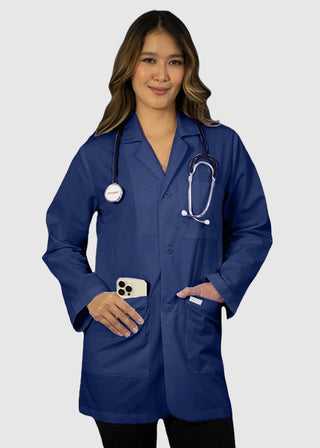 HeedFit Unisex 31 Inches Three Pocket White Consultation Coat