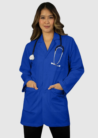 HeedFit Unisex 31 Inches Three Pocket White Consultation Coat