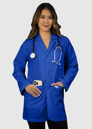 HeedFit Unisex 31 Inches Three Pocket White Consultation Coat