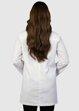 HeedFit Free Embroidery Unisex 31 Inches Three Pocket White Consultation Coat