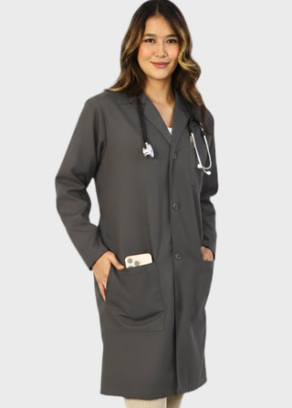 HeedFit Unisex 38 Inches Multi Pockets Premium Lab Coat