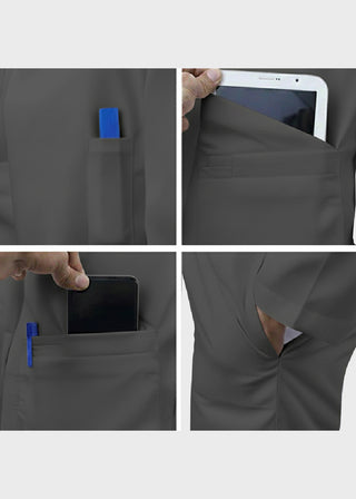 HeedFit Unisex 38 Inches Multi Pockets Premium Lab Coat