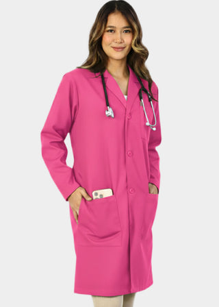 HeedFit Unisex 38 Inches Multi Pockets Premium Lab Coat