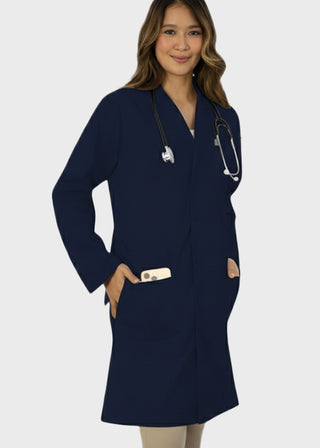 HeedFit Unisex 38 Inches Multi Pockets Premium Lab Coat