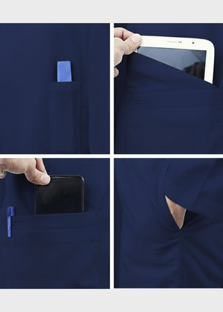 HeedFit Unisex 38 Inches Multi Pockets Premium Lab Coat