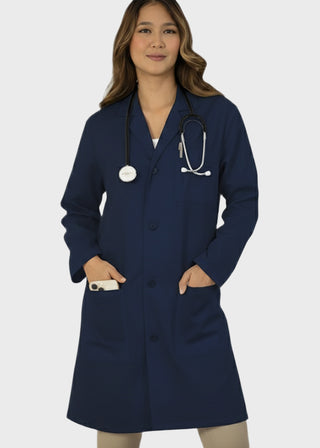 HeedFit Unisex 38 Inches Multi Pockets Premium Lab Coat