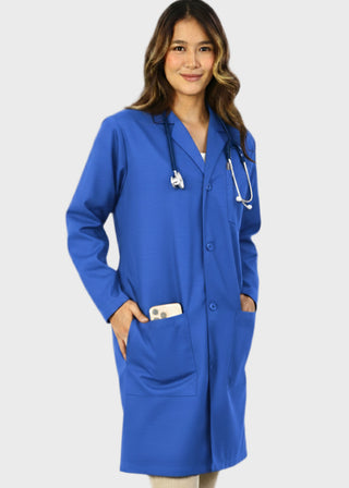 HeedFit Unisex 38 Inches Multi Pockets Premium Lab Coat
