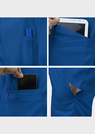 HeedFit Unisex 38 Inches Multi Pockets Premium Lab Coat