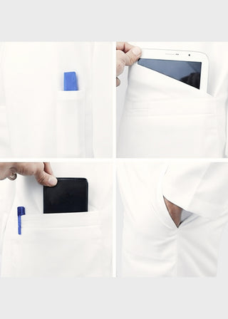 HeedFit Unisex 38 Inches Multi Pockets Premium Lab Coat