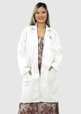 Free Embroidery Unisex 38 Inches Premium White Lab Coat