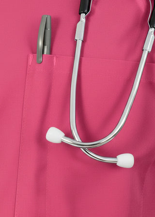 HeedFit Unisex 27.5 Inches V-Neck Four Pocket Scrub Top