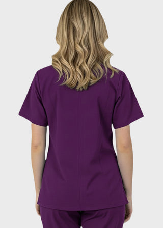 Free Embroidery HeedFit 27.5 Inch Unisex Four Pocket Scrub Top