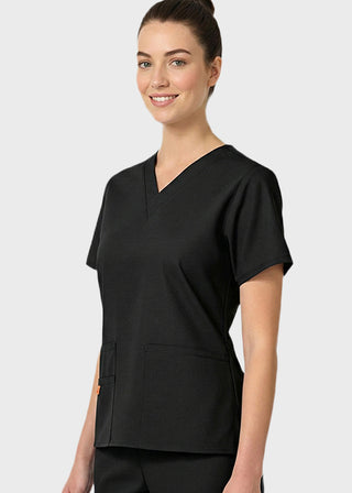 Free Embroidery HeedFit Women's Multi Pockets V-Neck Scrub Top