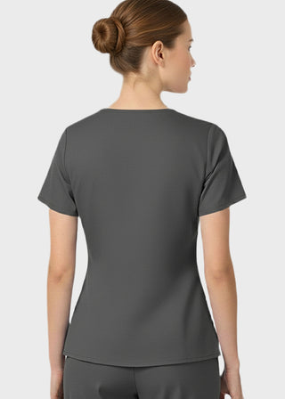 Free Embroidery HeedFit Women's Multi Pockets V-Neck Scrub Top