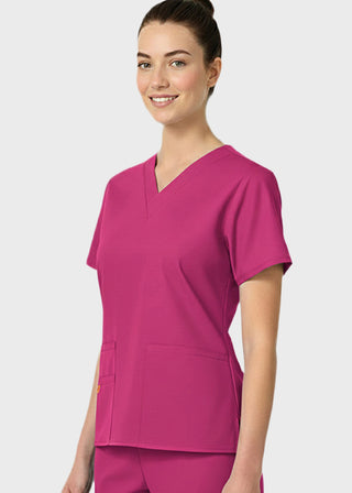 HeedFit Women's Multi Pockets V-Neck Scrub Top
