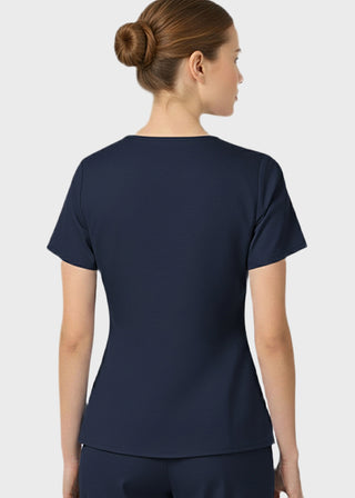 HeedFit Women's Multi Pockets V-Neck Scrub Top