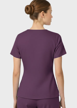 HeedFit Women's Multi Pockets V-Neck Scrub Top