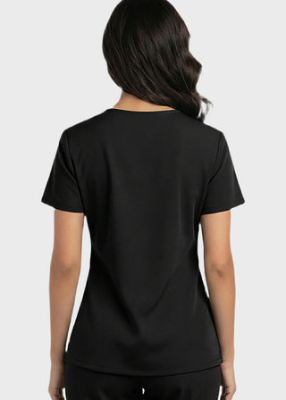 Free Embroidery HeedFit Women's Snap Front V-Neck Scrub Top