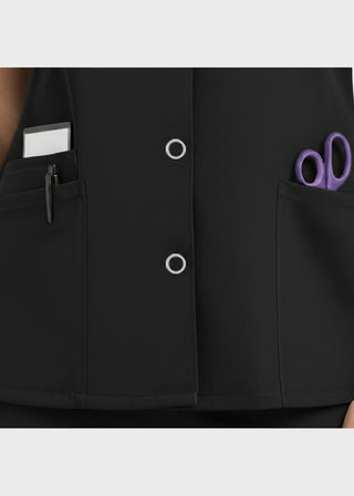 HeedFit Women's Snap Front V-Neck Scrub Top