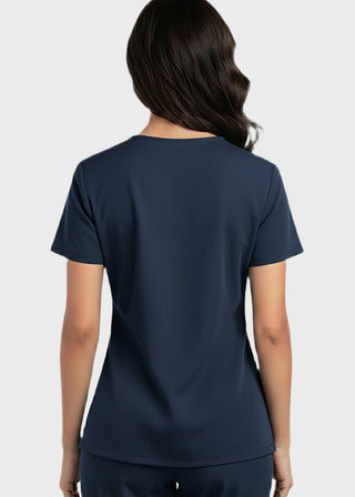Free Embroidery HeedFit Women's Snap Front V-Neck Scrub Top