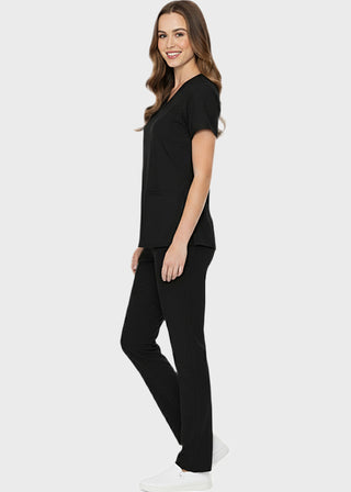 Free Embroidery HeedFit Women's Shaped Shoulder Seam Scrub Top