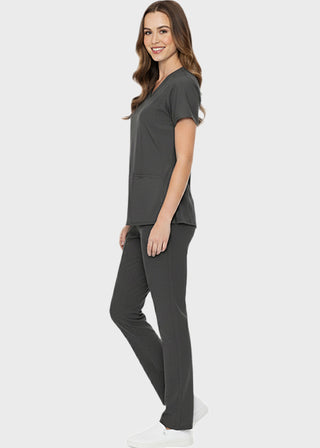 Free Embroidery HeedFit Women's Shaped Shoulder Seam Scrub Top