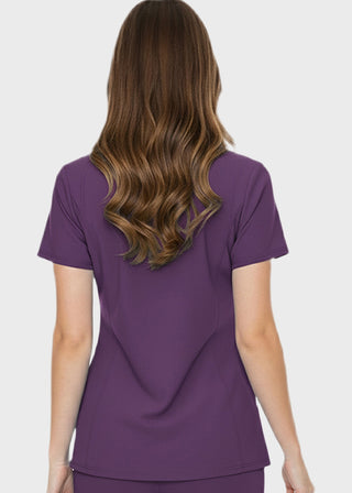 Free Embroidery HeedFit Women's Shaped Shoulder Seam Scrub Top