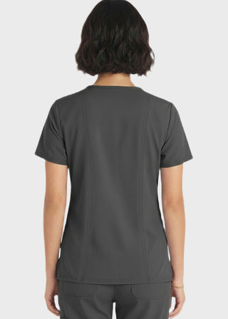 HeedFit Women's V-Neck Nursing Scrub Top with Three Pockets