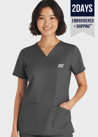 Free Embroidery HeedFit Women's V-Neck Scrub Top