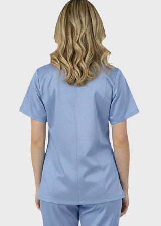 Free Embroidery HeedFit 27.5 Inch Unisex Four Pocket Scrub Top