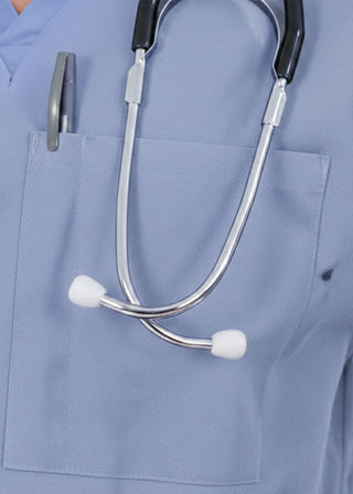 HeedFit Unisex 27.5 Inches V-Neck Four Pocket Scrub Top