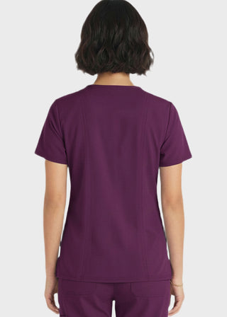 HeedFit Women's V-Neck Nursing Scrub Top with Three Pockets