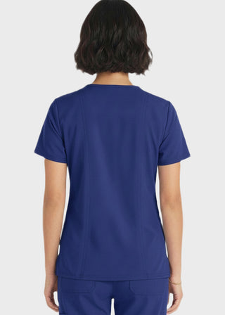 HeedFit Women's V-Neck Nursing Scrub Top with Three Pockets