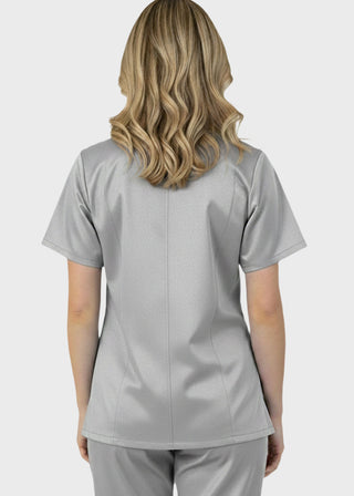 Free Embroidery HeedFit 27.5 Inch Unisex Four Pocket Scrub Top
