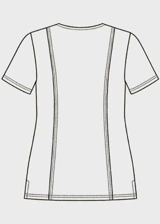 HeedFit Women's V-Neck Nursing Scrub Top with Three Pockets