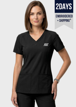 Free Embroidery HeedFit Women's Side Pocket Scrub Top