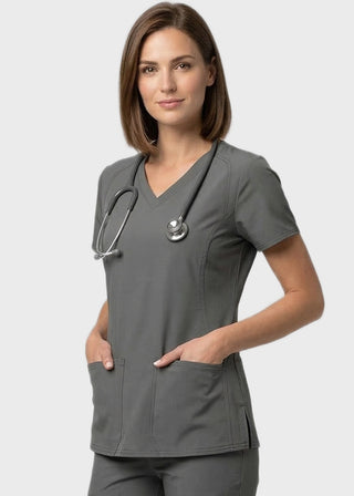 Free Embroidery HeedFit Women's Side Pocket Scrub Top
