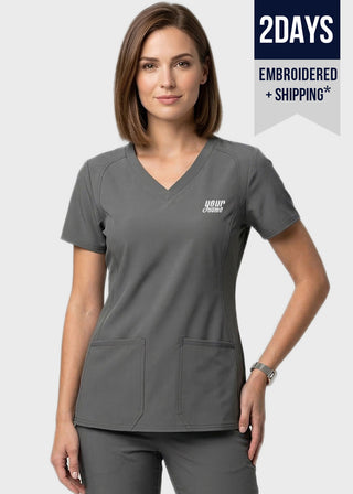 Free Embroidery HeedFit Women's Side Pocket Scrub Top
