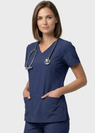 Free Embroidery HeedFit Women's Side Pocket Scrub Top