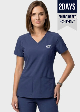 Free Embroidery HeedFit Women's Side Pocket Scrub Top