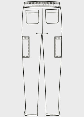 HeedFit Unisex Drawstring Cargo Scrub Pant