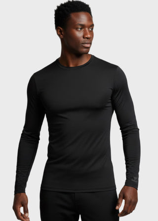HeedFit Men 28 Inches Long Sleeve Moisture Wicking T-Shirt