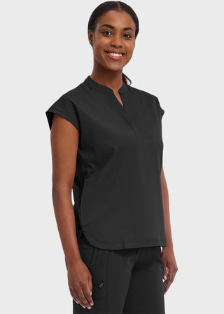 Healing Hands Purple Label Women's Journey Mandarin Collar Scrub Top