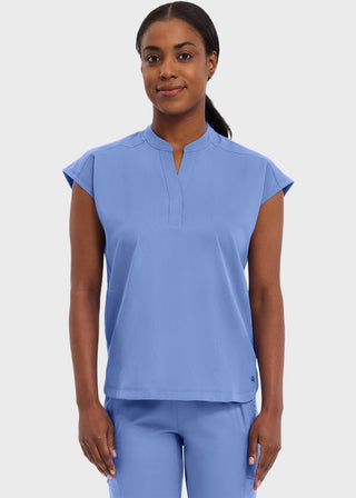 Healing Hands Purple Label Women's Journey Mandarin Collar Scrub Top