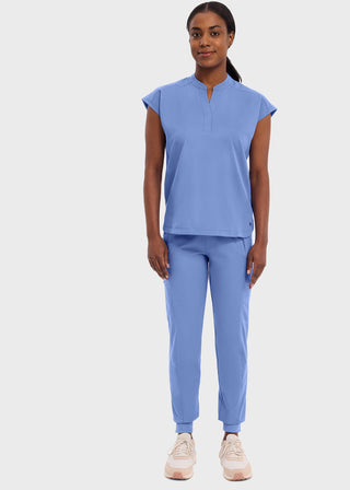 Healing Hands Purple Label Women's Journey Mandarin Collar Scrub Top