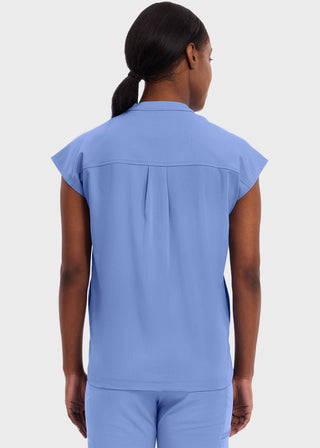 Healing Hands Purple Label Women's Journey Mandarin Collar Scrub Top