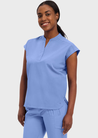 Healing Hands Purple Label Women's Journey Mandarin Collar Scrub Top
