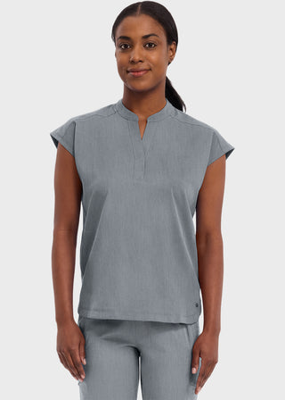 Healing Hands Purple Label Women's Journey Mandarin Collar Scrub Top