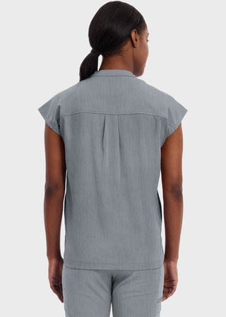 Healing Hands Purple Label Women's Journey Mandarin Collar Scrub Top